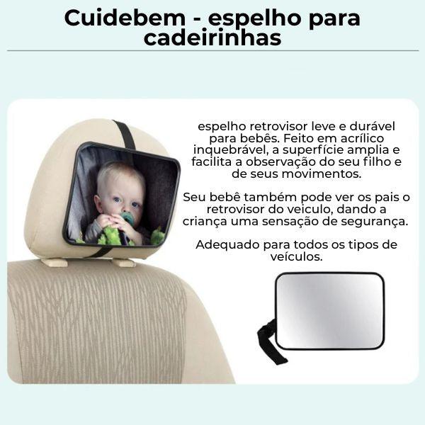 CuidaBem – Espelho para Cadeirinha, veja seu bebê sem tirar os olhos da estrada
