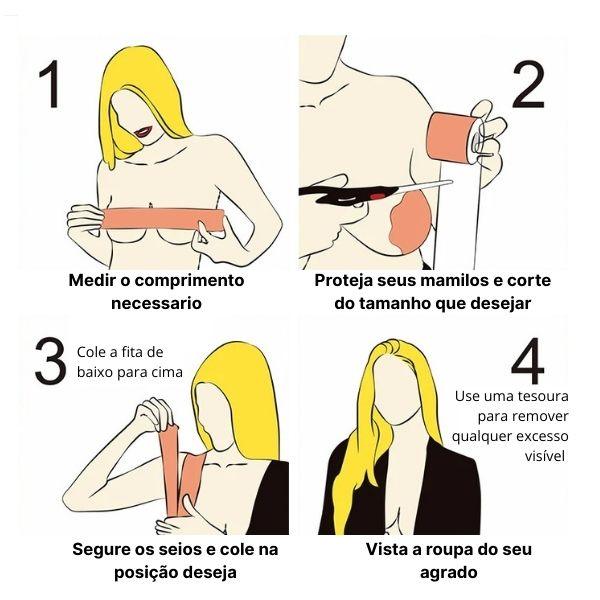 Fita Levanta Seios – Liberdade e confiança em qualquer look