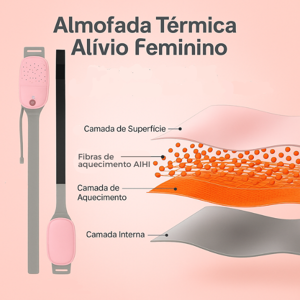 Almofada Térmica Alívio Feminino – A solução portátil para suas cólicas